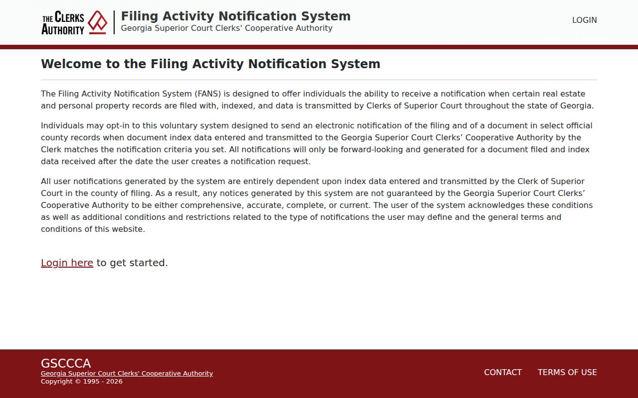 Franklin County court records FANS filing alerts