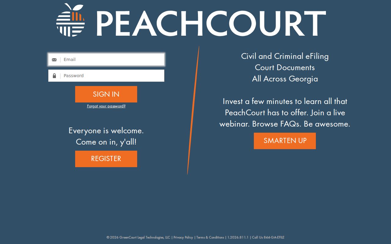 PeachCourt provider page used for Franklin County Superior criminal dockets
