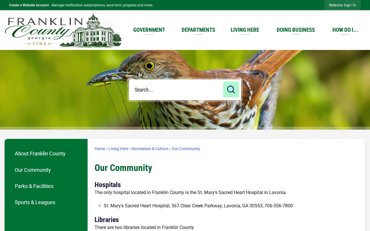Lavonia court records context among Franklin County municipalities